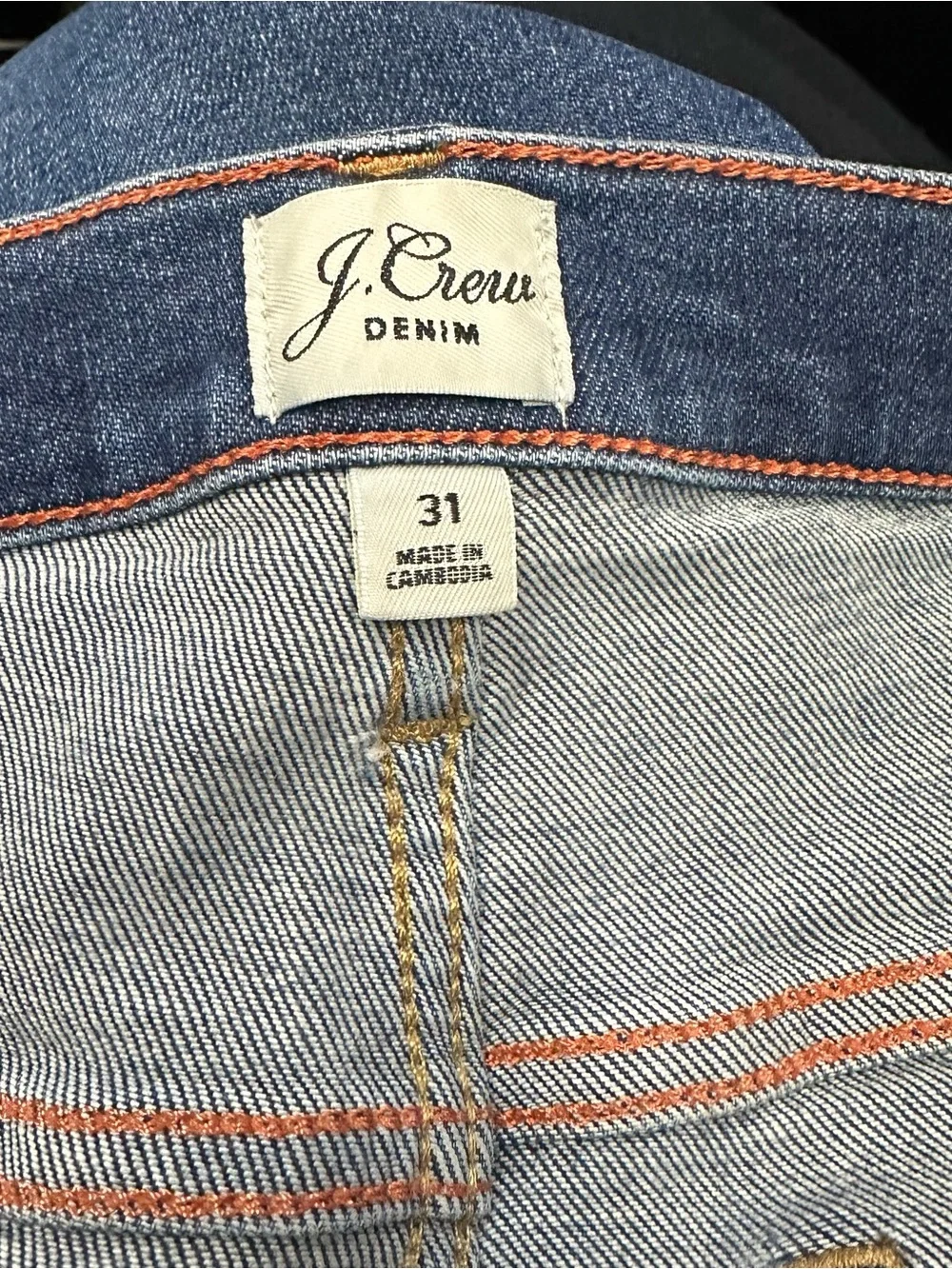 J. Crew Jeans Women’s Size 31 Midnight Blue Straight-Leg Jeans